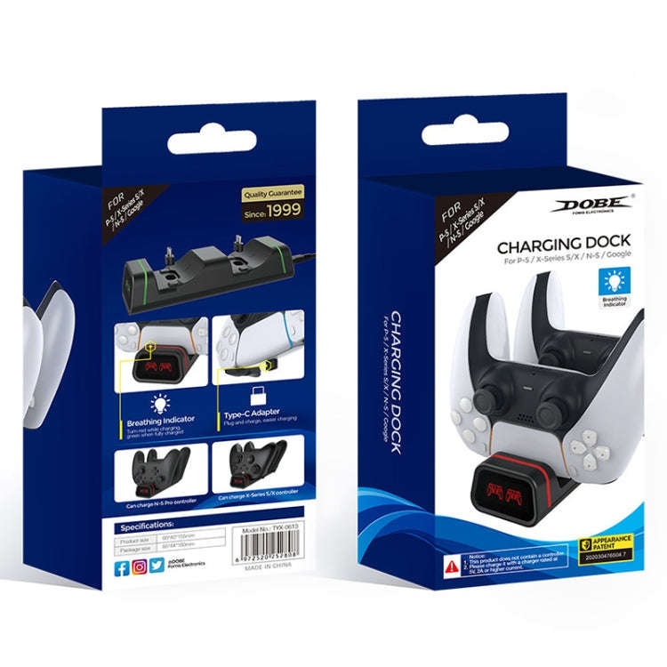 DOBE TYX-0613 Dual Controller Charging Dock For PS5 / Xbox Series X