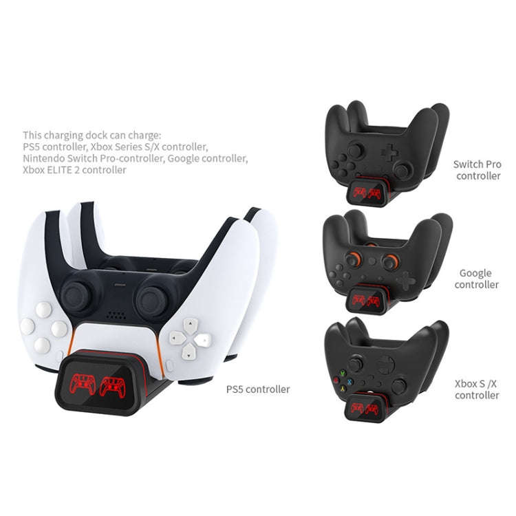 DOBE TYX-0613 Dual Controller Charging Dock For PS5 / Xbox Series X