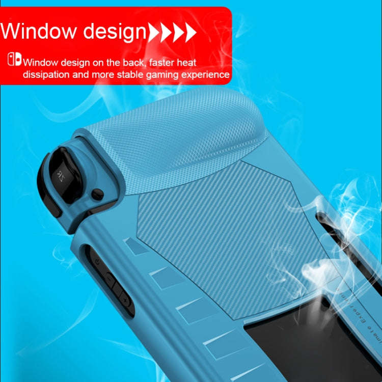 TPU Soft Protective Shell Drop Resistance for Nintendo Switch(Blue)