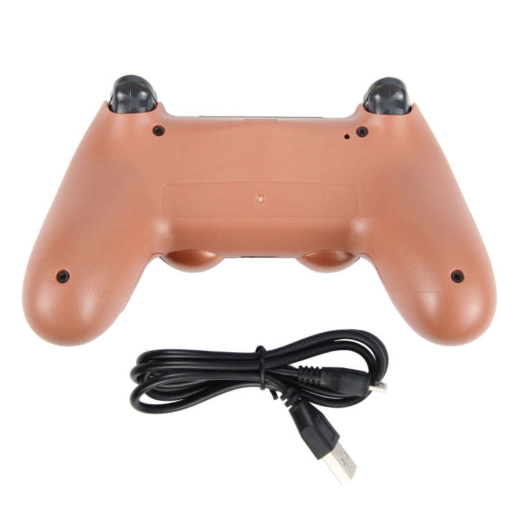 Wireless Bluetooth Snowflake Button Game Controller for Sony PS4 (Bronze)