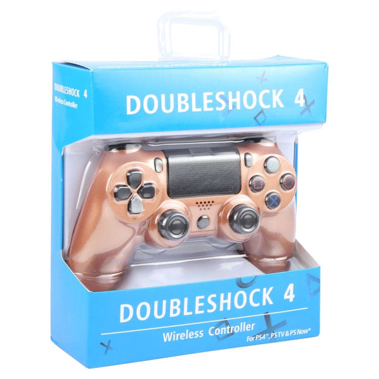 Wireless Bluetooth Snowflake Button Game Controller for Sony PS4 (Bronze)