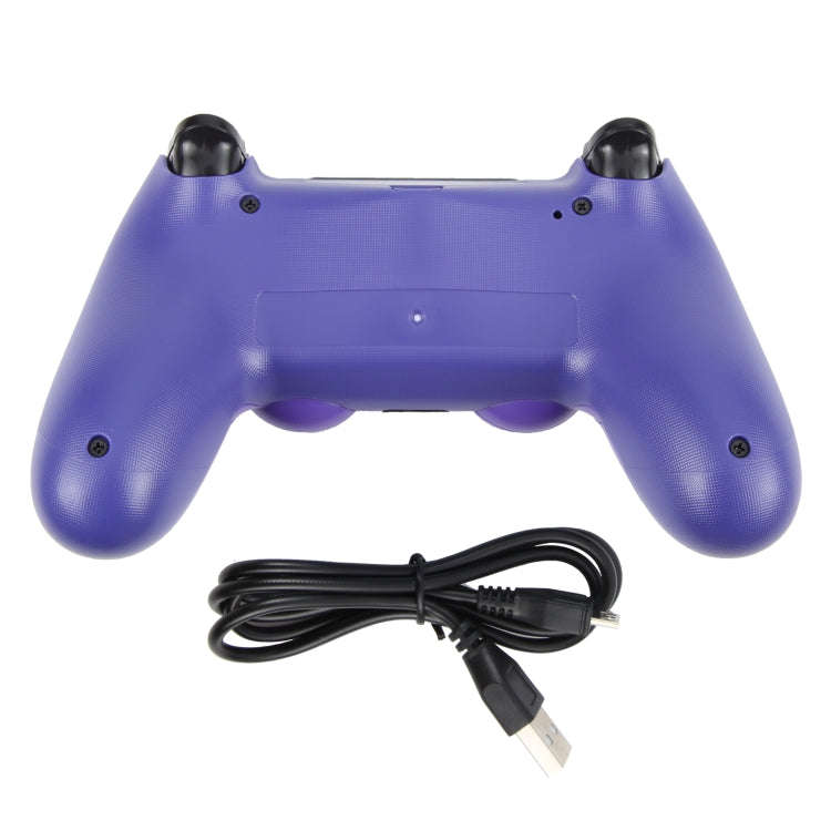 Wireless Bluetooth Snowflake Button Game Controller for Sony PS4 (Purple)