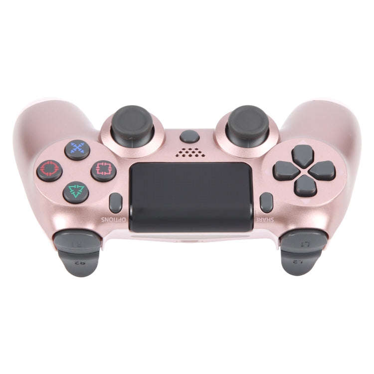 Wireless Bluetooth Snowflake Button Game Controller for Sony PS4 (Rose Gold)