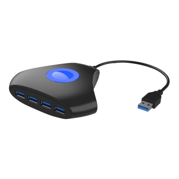 KJH P5-015 4 in 1 Hub Converter USB 3.0 Blue Light Expansion Adapter Splitter Charger Connector S...