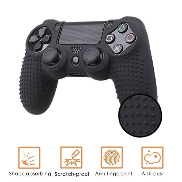 Non-slip Silicone Protective Case for Sony PS4(Red)
