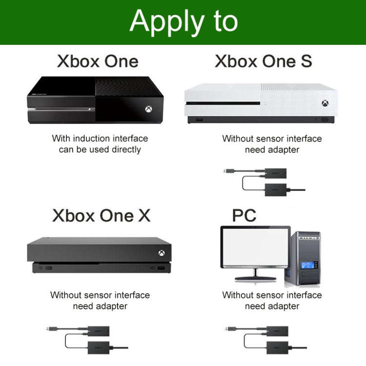Kinect 2.0 AC Adapter Power Supply For Windows PC / Xbox One S / X, US Plug
