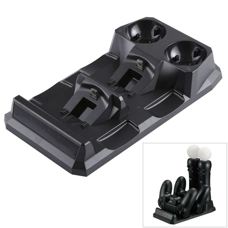 4 in 1 Charger USB Charging Dock Station Stand with LED Indicator for Playstation PS4 Controller ...