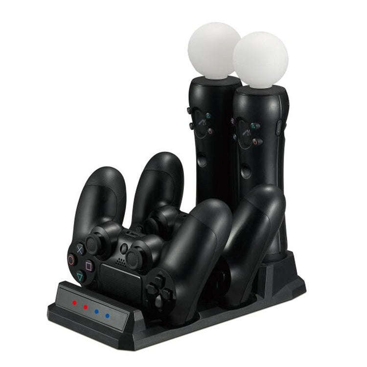 4 in 1 Charger USB Charging Dock Station Stand with LED Indicator for Playstation PS4 Controller ...