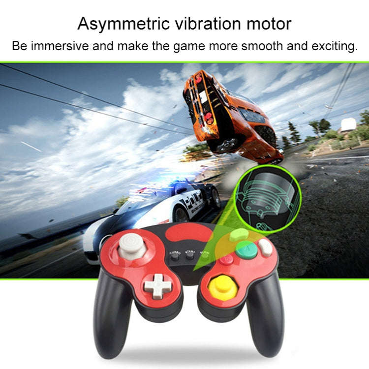 Three-point Decorative Strip Wired Game Handle Controller for Nintendo NGC(Black)
