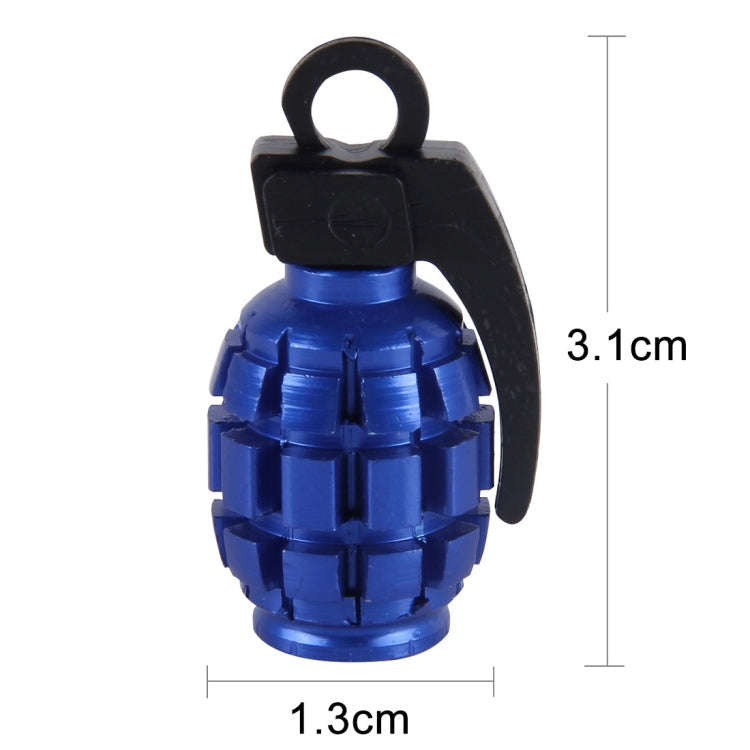 4 PCS Universal Car Tire Valve Caps(Dark Blue)