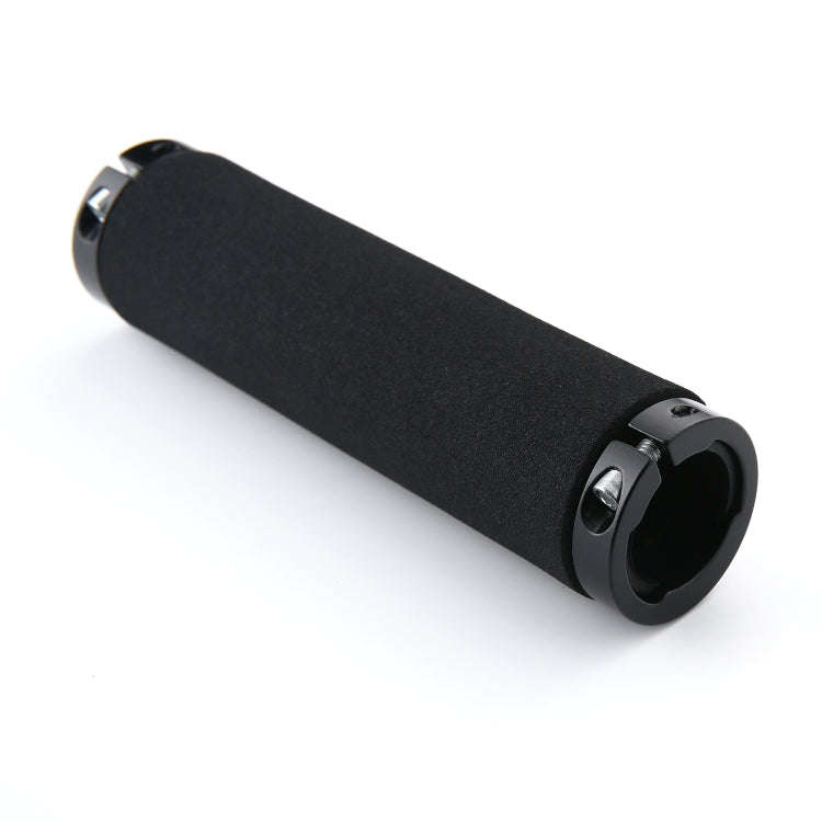 1 Pair AG36 Alloy Lock-Rings + Sponge Bicycle Handlebar Grip (Black)