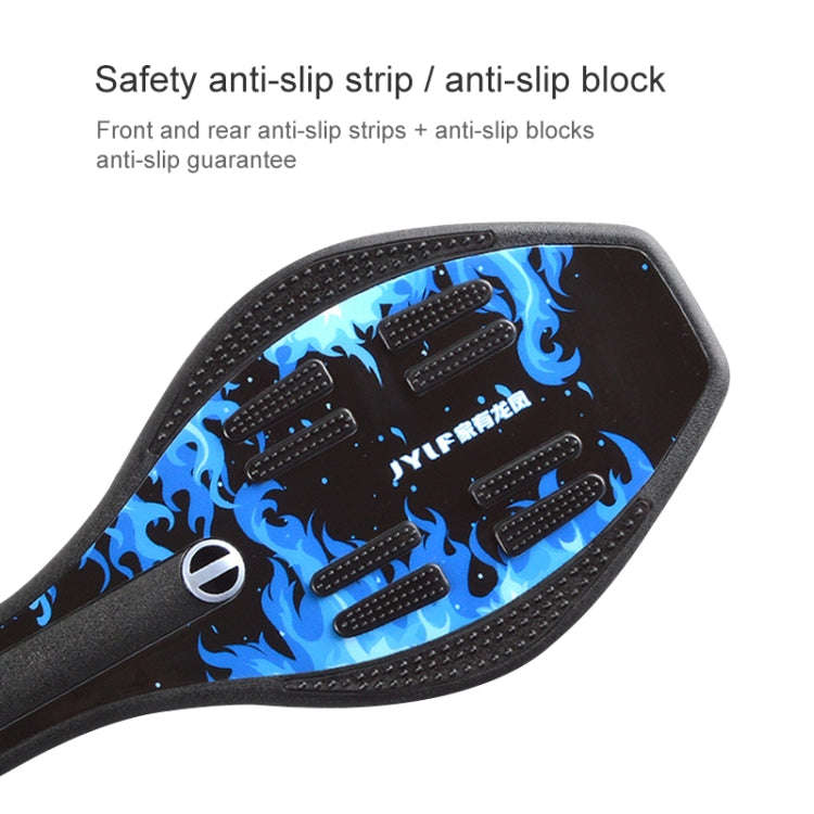 Fashion Vulcan Pattern Two-wheeled Skateboard Luminous Flash Wheel Vitality Board(Red)