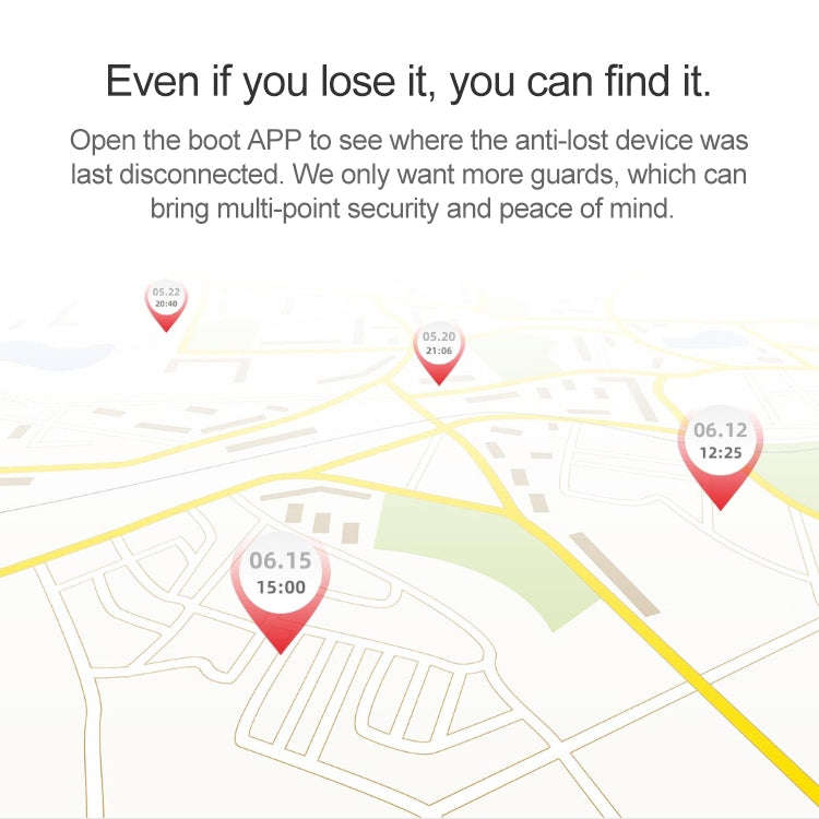 Original Xiaomi Youpin Ranres Intelligent Anti-lost Device Two-way Search Bluetooth Alarm Smart P...