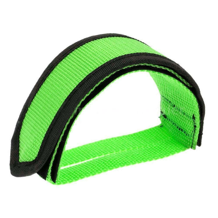 2 PCS Bicycle Pedals Bands Feet Set With Anti-slip Straps Beam Foot(Green)