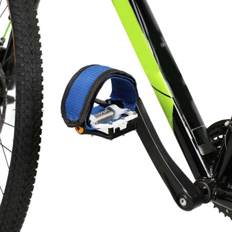 2 PCS Bicycle Pedals Bands Feet Set With Anti-slip Straps Beam Foot(Blue)