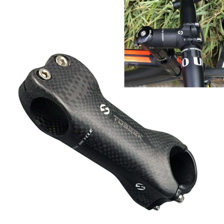 TOSEEK All Carbon Fiber 3KUD Texture Road Mountain Bike Ultra-light Handlebar Stem Riser Faucet, ...