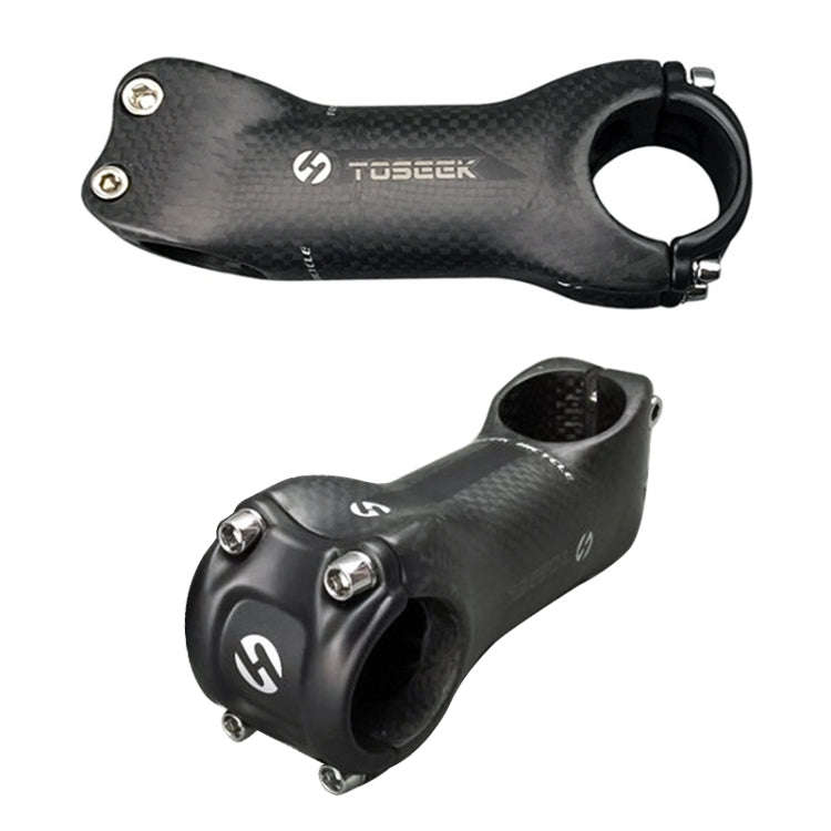 TOSEEK All Carbon Fiber 3KUD Texture Road Mountain Bike Ultra-light Handlebar Stem Riser Faucet, ...