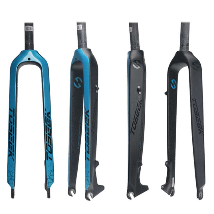 TOSEEK Ultra Light 27.5 Inch 405mm Mountain Bike Full Carbon Front Fork Straight Head Tube Disc B...