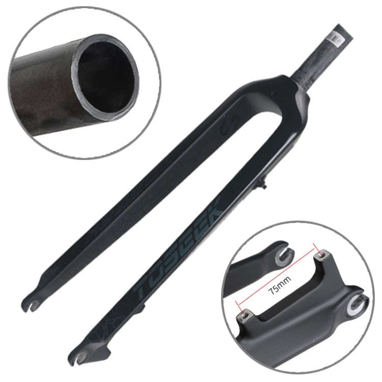 TOSEEK Ultra Light 29 Inch 435mm Mountain Bike Full Carbon Front Fork Straight Head Tube Disc Bra...