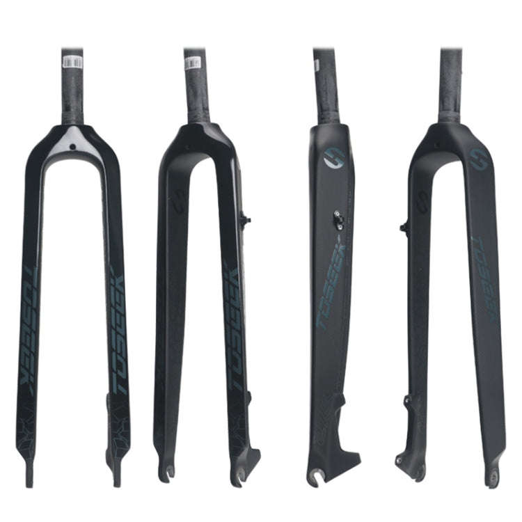 TOSEEK Ultra Light 29 Inch 435mm Mountain Bike Full Carbon Front Fork Straight Head Tube Disc Bra...