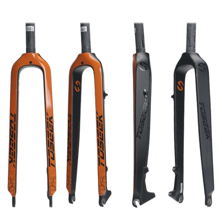 TOSEEK Ultra Light 29 Inch 435mm Mountain Bike Full Carbon Front Fork Straight Head Tube Disc Bra...