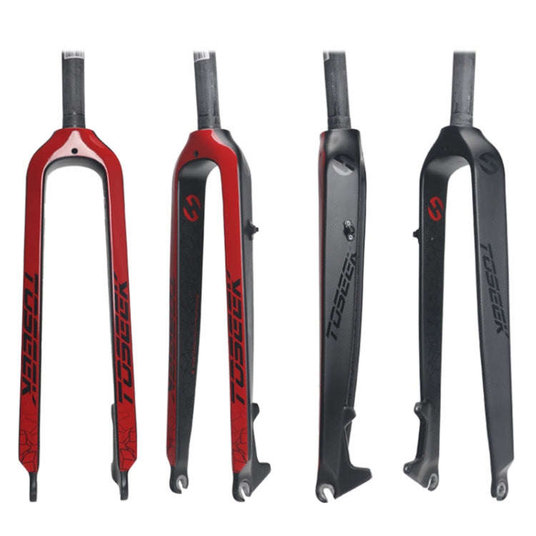 TOSEEK Ultra Light 29 Inch 435mm Mountain Bike Full Carbon Front Fork Straight Head Tube Disc Bra...