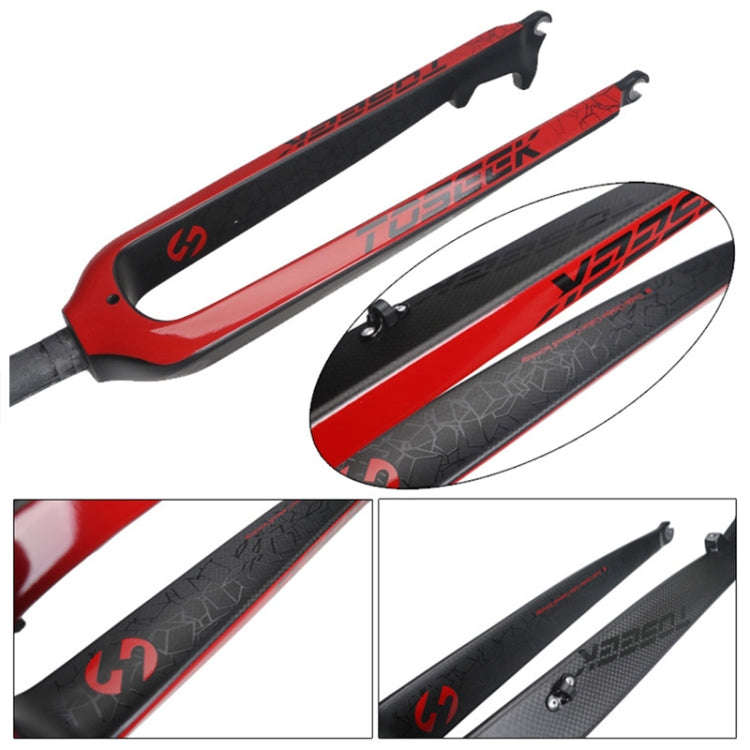 TOSEEK Ultra Light 29 Inch 435mm Mountain Bike Full Carbon Front Fork Straight Head Tube Disc Bra...