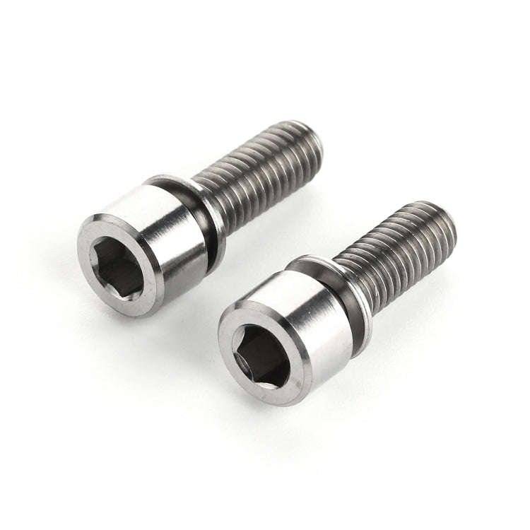 2 PCS Bicycle Accessories Titanium Bottle Cage Screw M5 15mm(Titanium Color)