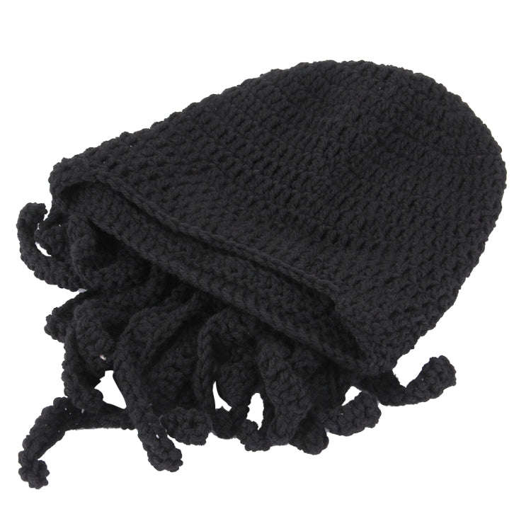 Amurleopard Unisex Barbarian Knit Beanie Octopus Tentacle Cap Winter Warm Face Mask Crochet Hat(B...