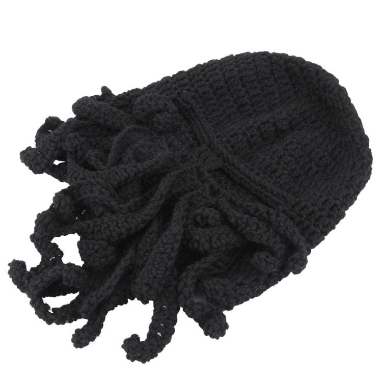 Amurleopard Unisex Barbarian Knit Beanie Octopus Tentacle Cap Winter Warm Face Mask Crochet Hat(B...