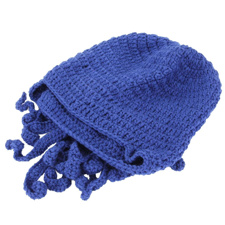 Amurleopard Unisex Barbarian Knit Beanie Octopus Tentacle Cap Winter Warm Face Mask Crochet Hat(D...