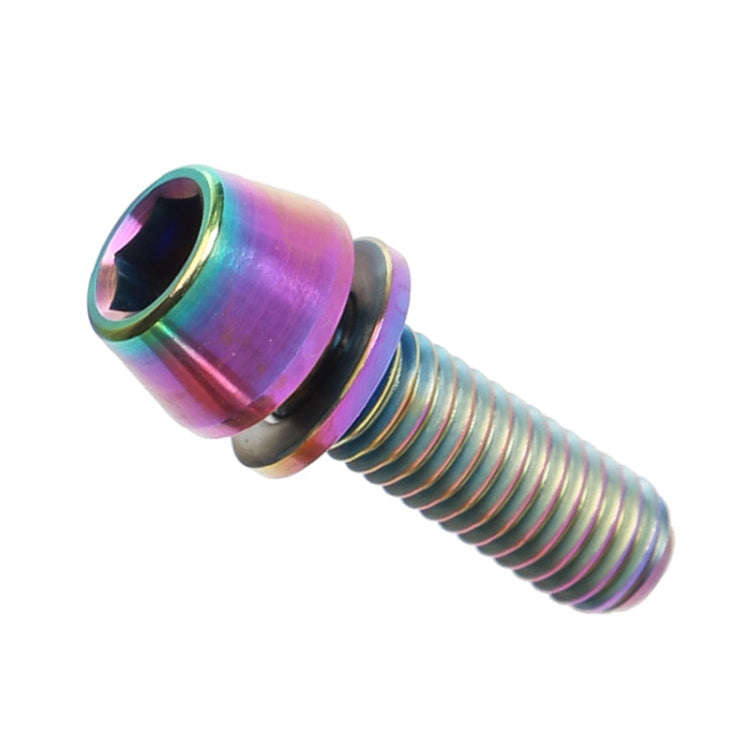 TOSEEK Bicycle Handlebar Stem Screw Titanium Alloy M5x16mm Mountain Bike  Fixed Gear Handlebar St...