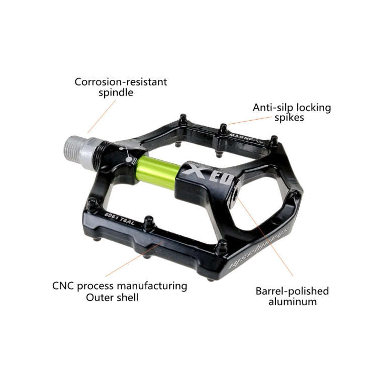 SHANMASHI 1031 Magnesium Alloy Pedal Non-slip Comfortable Bicycle Folding Pedal(Orange)