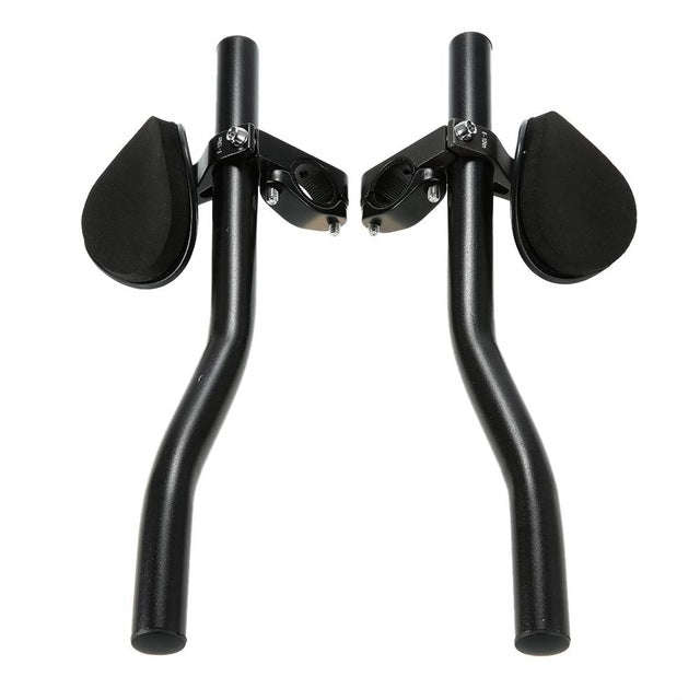 SHANMASHI Bicycle Aluminum Alloy Handlebar Road TT Handlebar (Black)