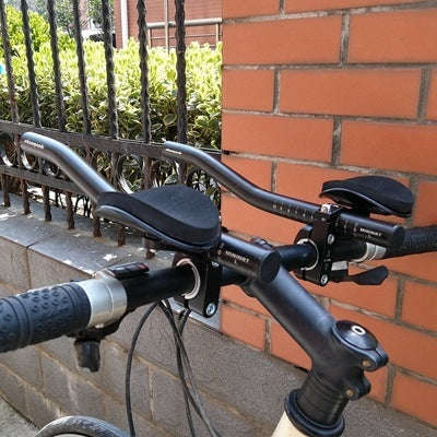 SHANMASHI Bicycle Aluminum Alloy Handlebar Road TT Handlebar (Black)