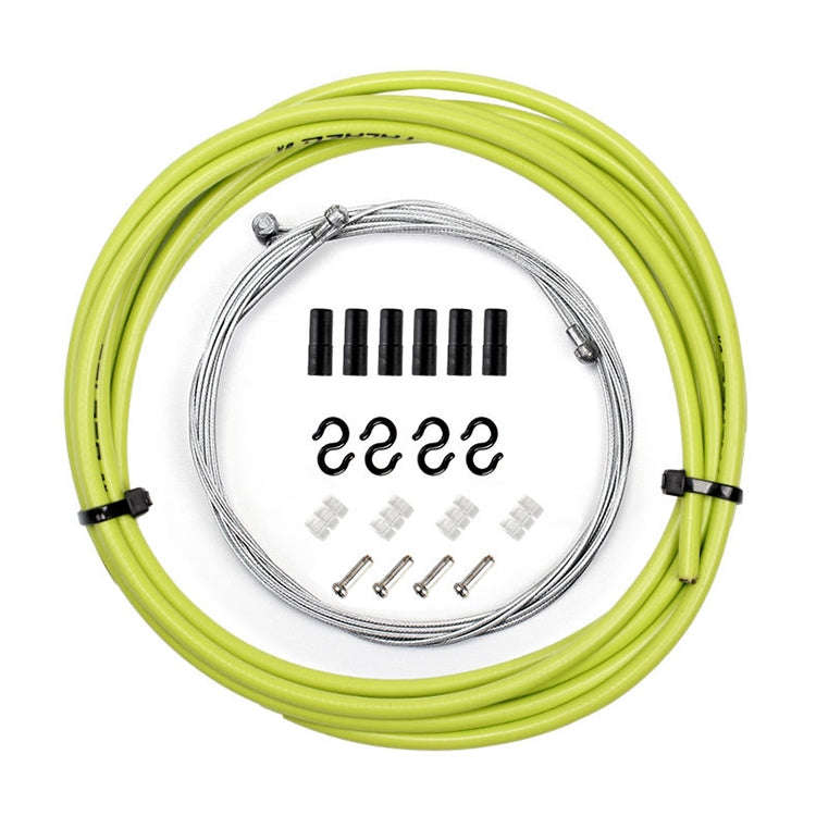 7 in 1 Mushroom Head PVC Brake Cable Tube Set for Road Bike (Green)