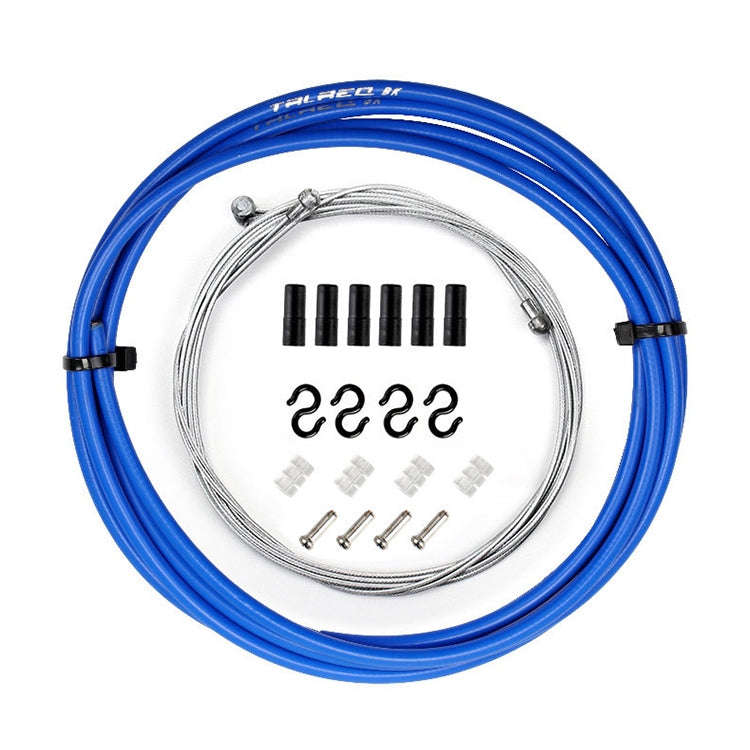 7 in 1 Mushroom Head PVC Brake Cable Tube Set for Road Bike (Blue)