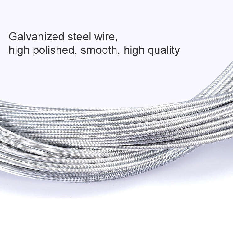 7 in 1 Mushroom Head PVC Brake Cable Tube Set for Road Bike (White)