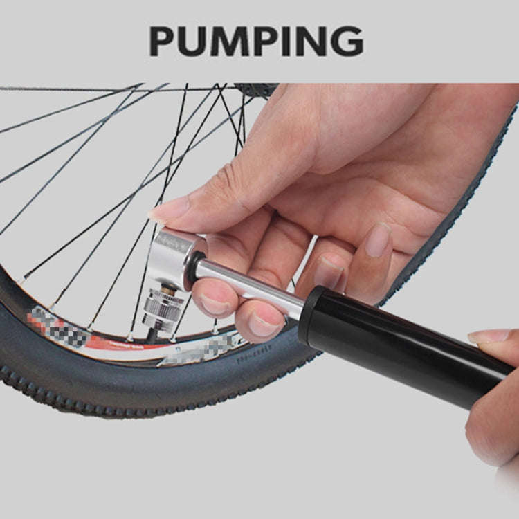 Manual Mini Portable Bicycle Aluminum Alloy Pump+ Glue-free Tire Patch + Fish-shaped Tire Lever (...
