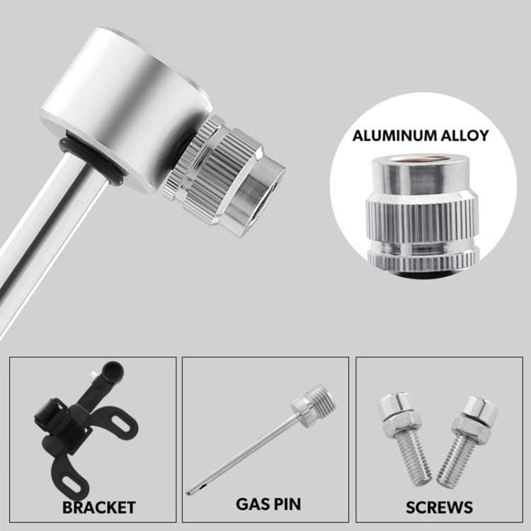 Manual Mini Portable Bicycle Aluminum Alloy Pump+ Glue-free Tire Patch + Fish-shaped Tire Lever (...