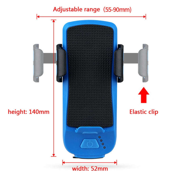 USB Charging Bicycle Light Front Handlebar Led Light   with Holder & Electric Horn2400mAh B...