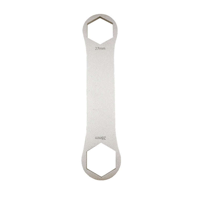BIKERSAY BT050C Multifunctional Stainless Steel Bicycle Fork Wrench Double Head Spanner