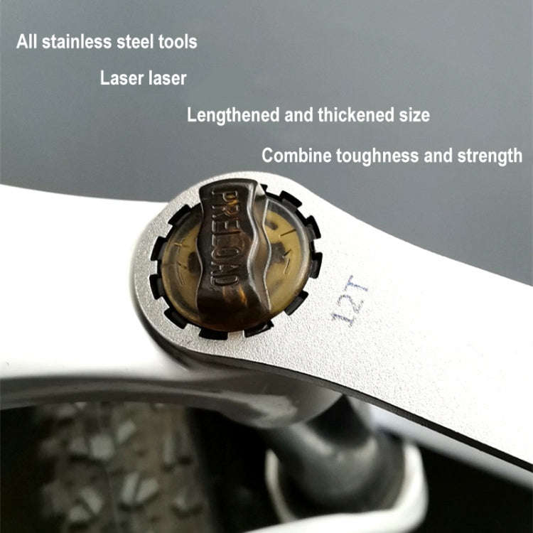 BIKERSAY BT050C Multifunctional Stainless Steel Bicycle Fork Wrench Double Head Spanner