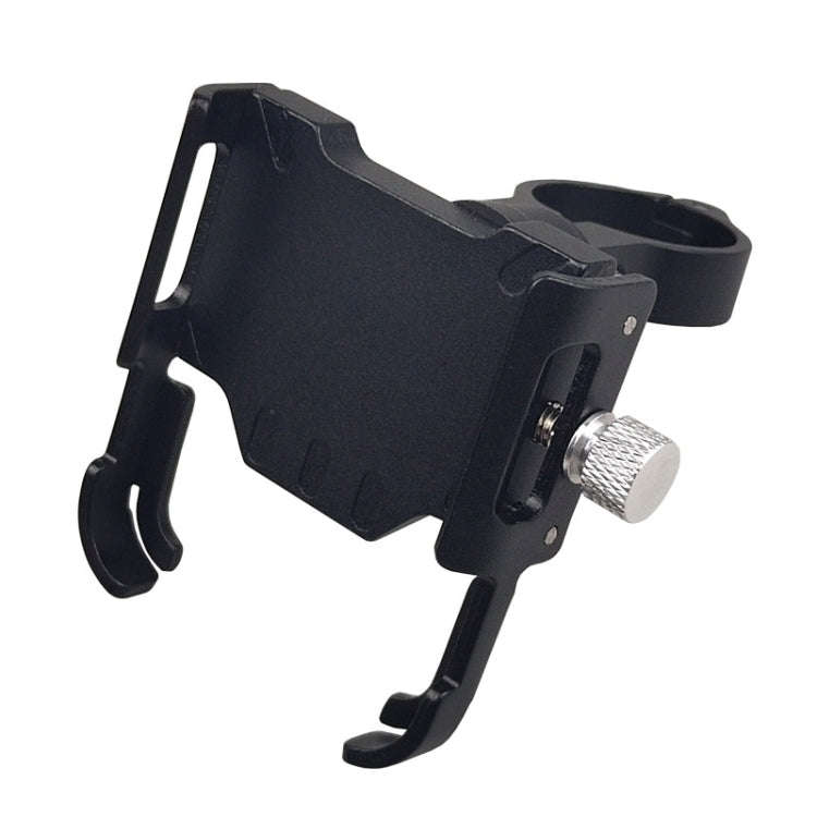 BIKERSAY MP008 Bike Motorcycle Aluminum Alloy Phone Holder Handlebar Clips (Black)