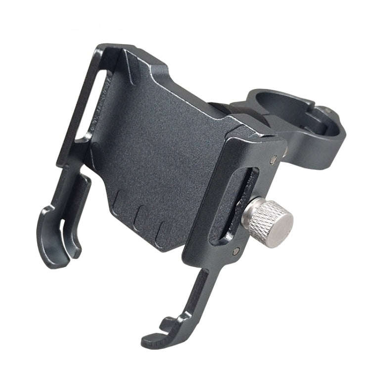 BIKERSAY MP008 Bike Motorcycle Aluminum Alloy Phone Holder Handlebar Clips (Titanium Color)