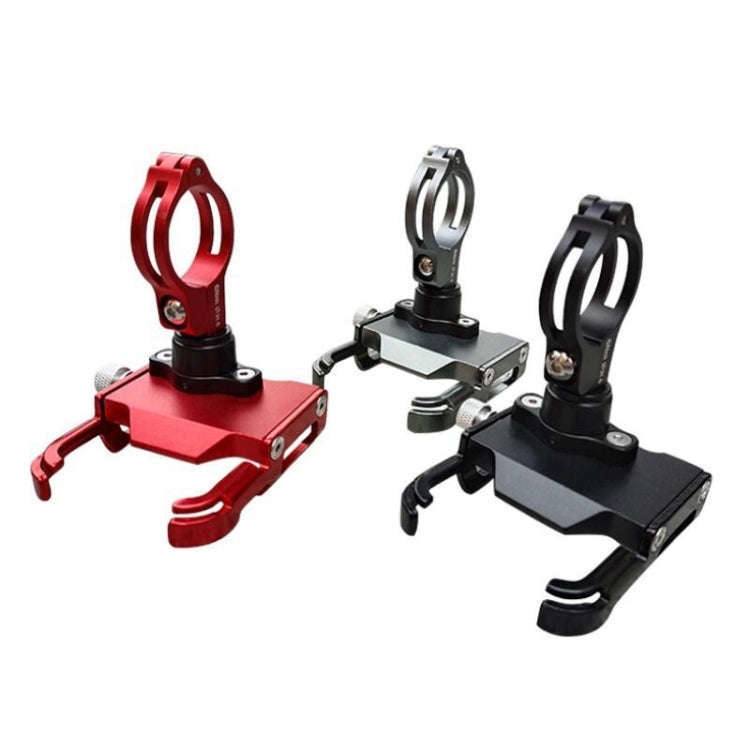 BIKERSAY MP008 Bike Motorcycle Aluminum Alloy Phone Holder Handlebar Clips (Black)
