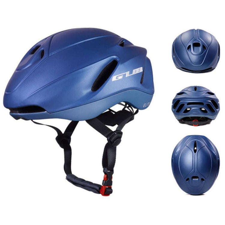 GUB Elite Unisex Adjustable Bicycle Riding Helmet, Size: L(Navy Blue)