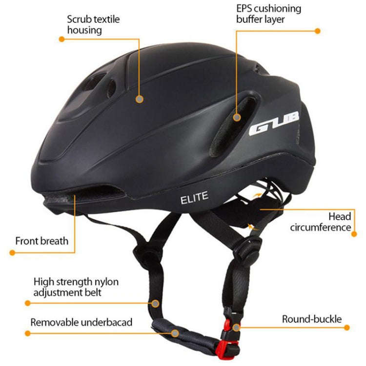 GUB Elite Unisex Adjustable Bicycle Riding Helmet, Size: L(Navy Blue)