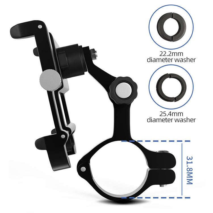 GUB Plus 11 Rotatable Bicycle Phone Holder(Black)
