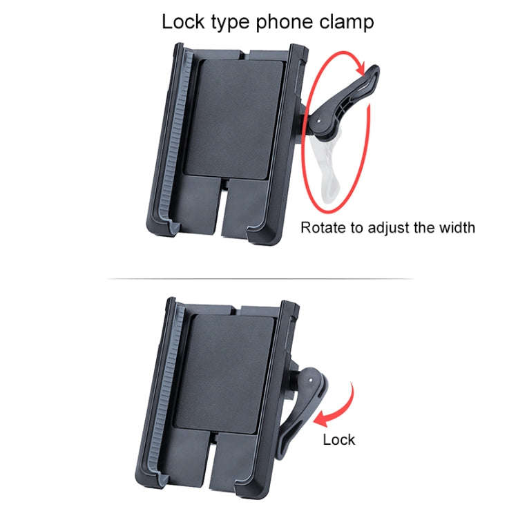 Rotatable PVC Motorcycle Bicycle Handlebar Mount Mobile Phone Holder (Black)